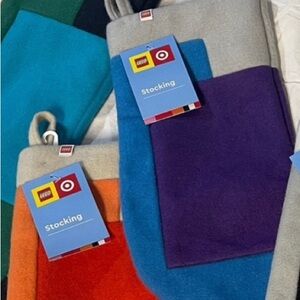 LEGO for Target holiday Christmas stockings brand new with tags (price each)